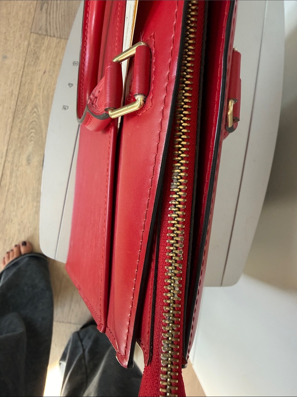 Louis Vuitton Red Epi Leather Top-Handle Briefcase - Picture 9 of 16
